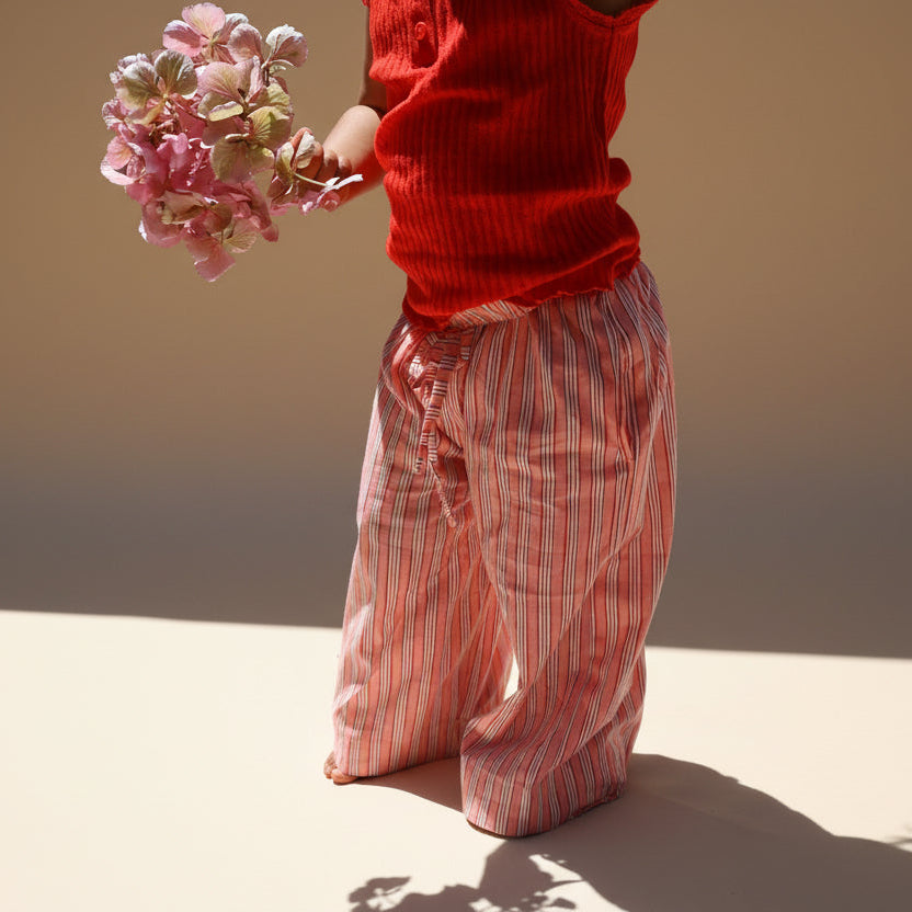 Weekend Pant - Pink stripe