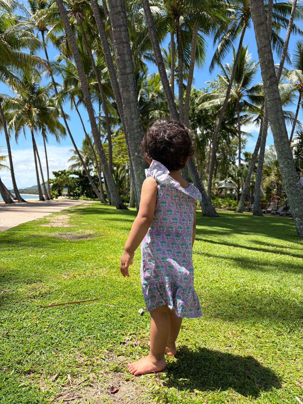 Isola Frill Dress - Lilac