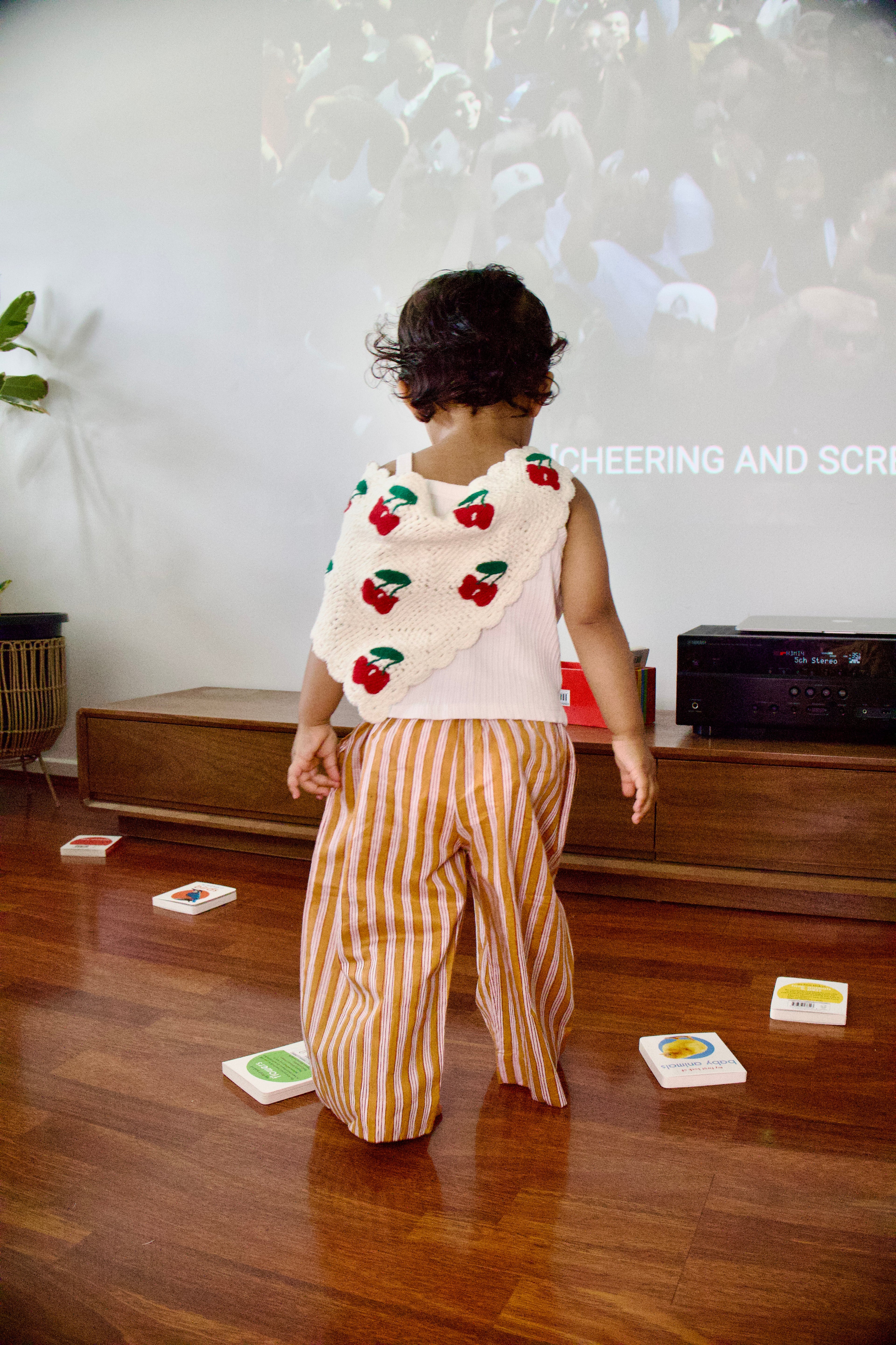 Weekend Pant - Mustard stripe