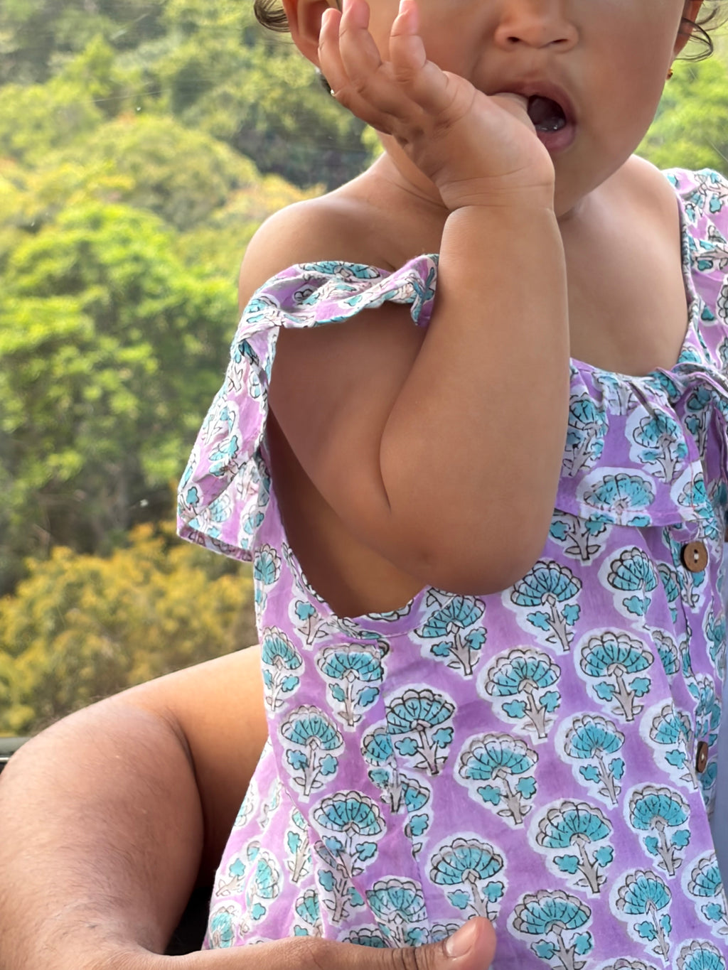 Isola Frill Dress - Lilac