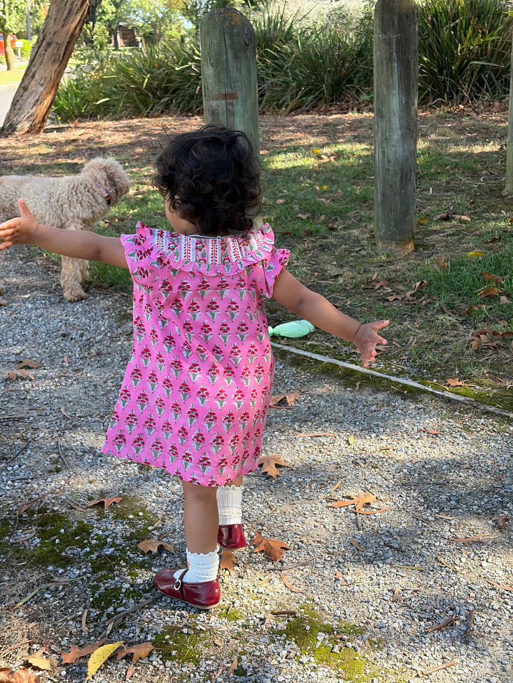 Kyra Dress - Pink Garden