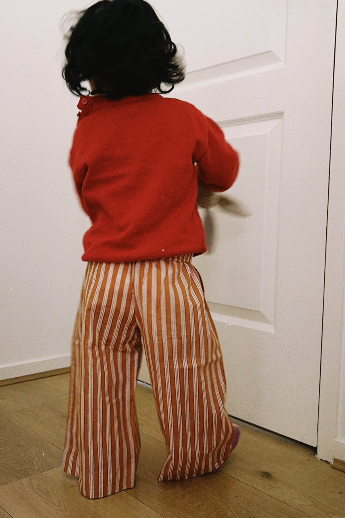 Weekend Pant - Mustard stripe