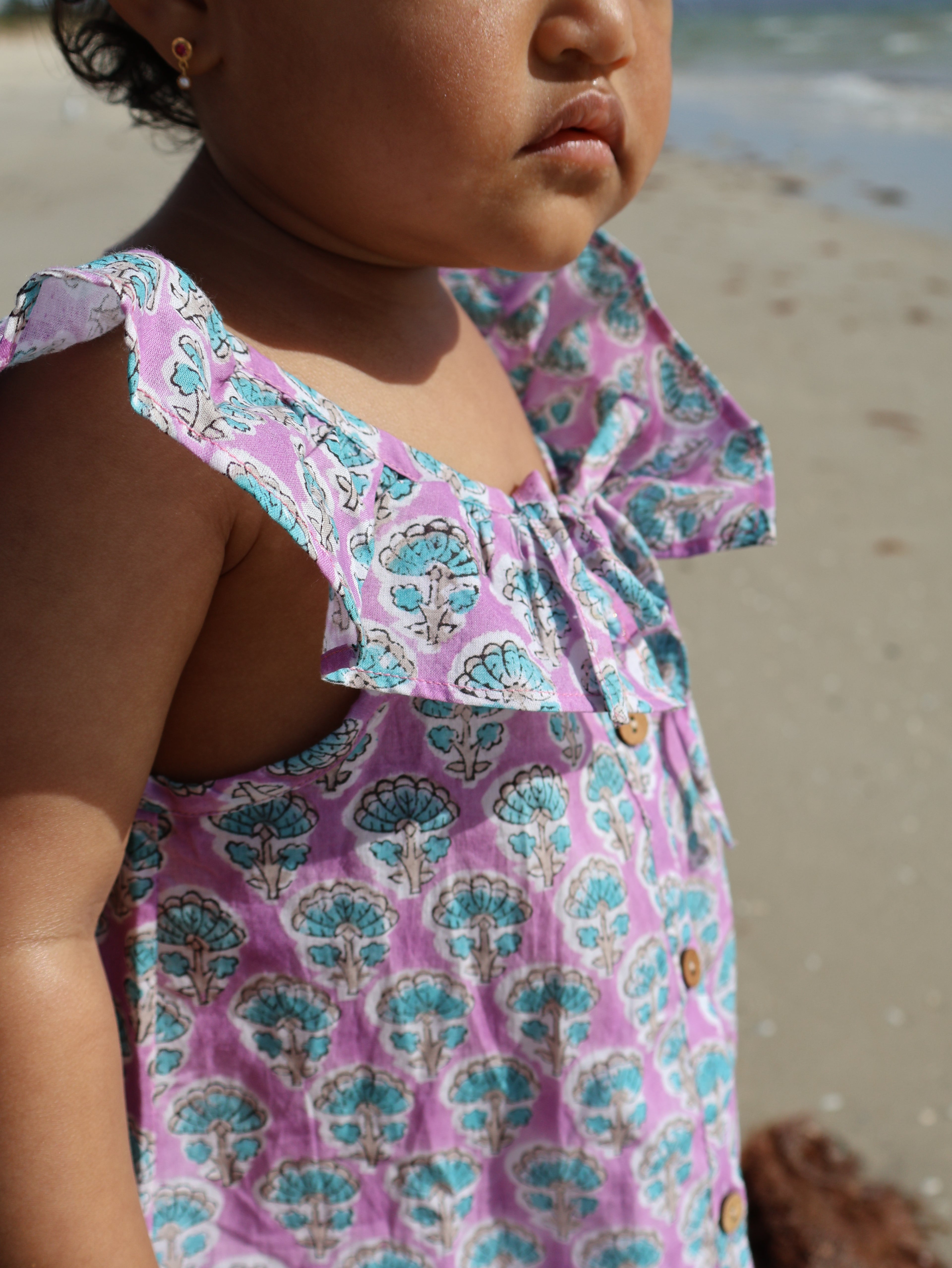 Isola Frill Dress - Lilac