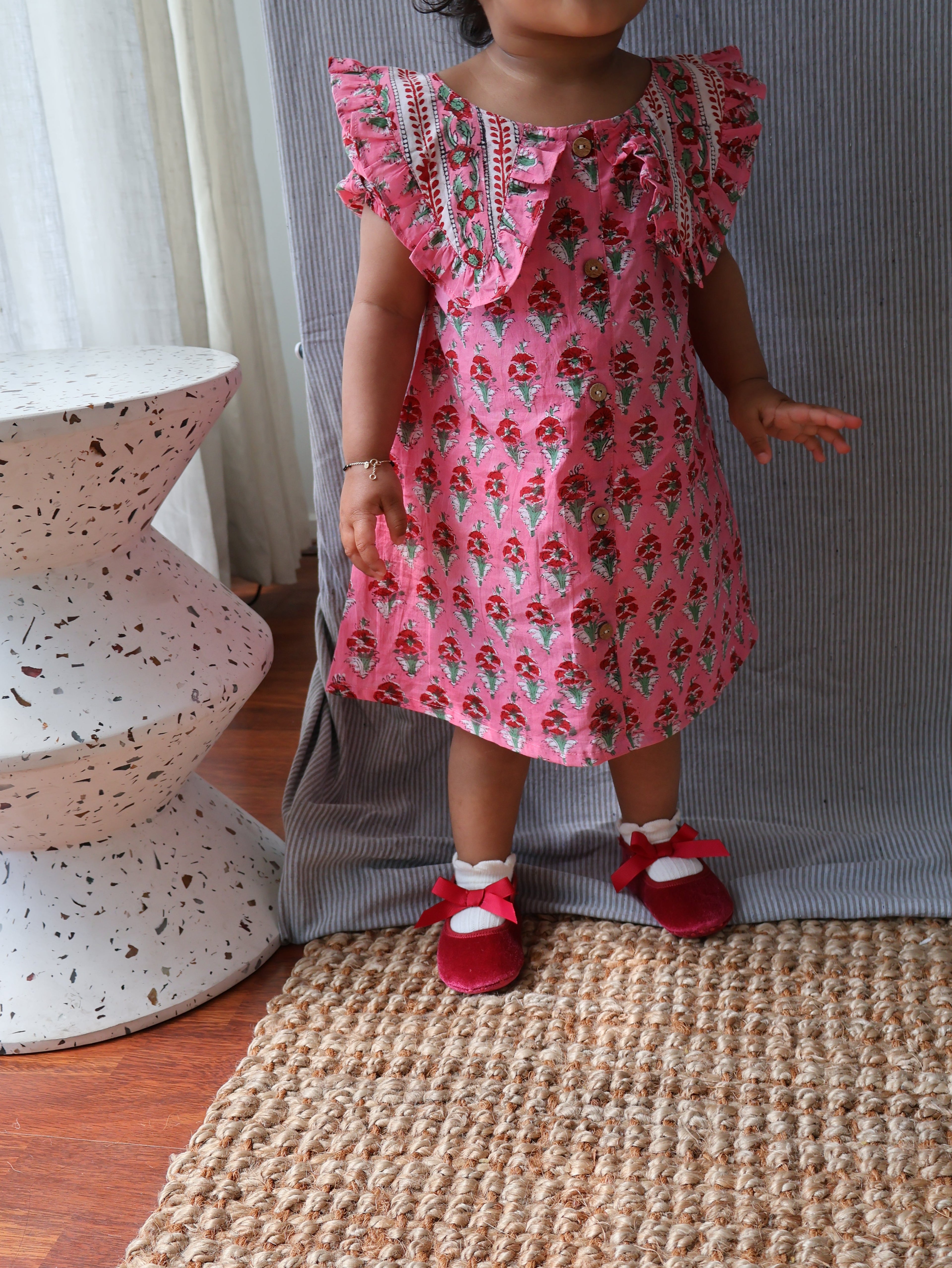 Kyra Dress - Pink Garden