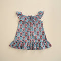 Isola Frill Dress - Blue Rosa