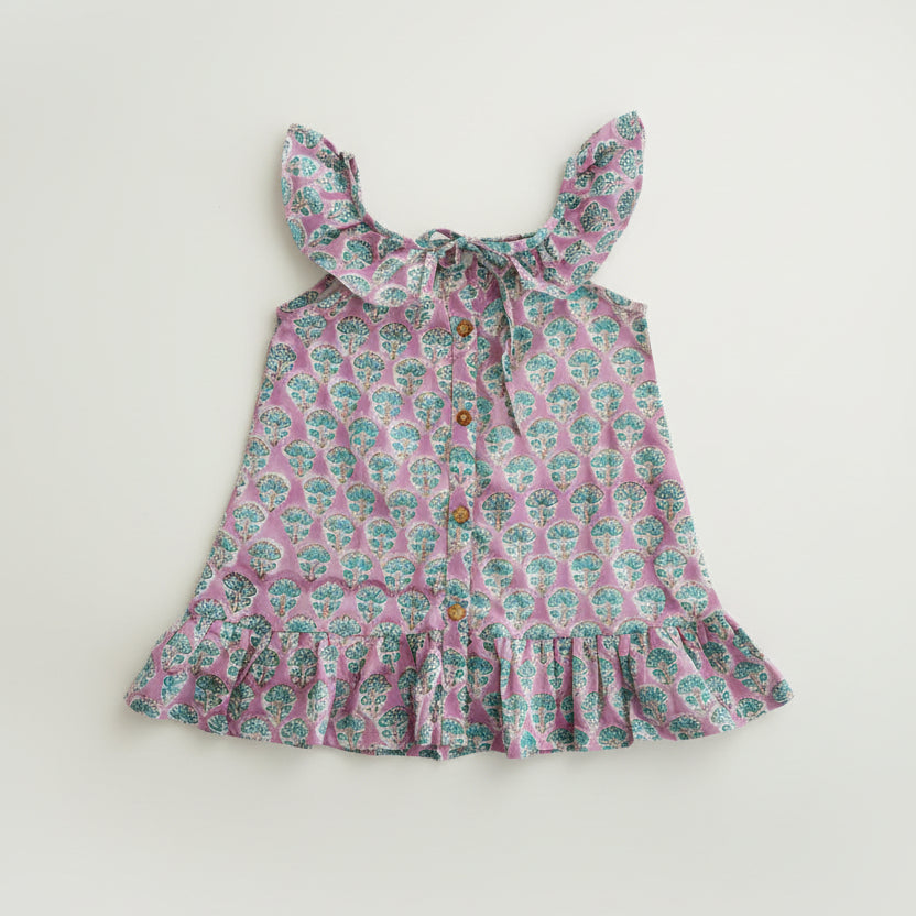 Isola Frill Dress - Lilac