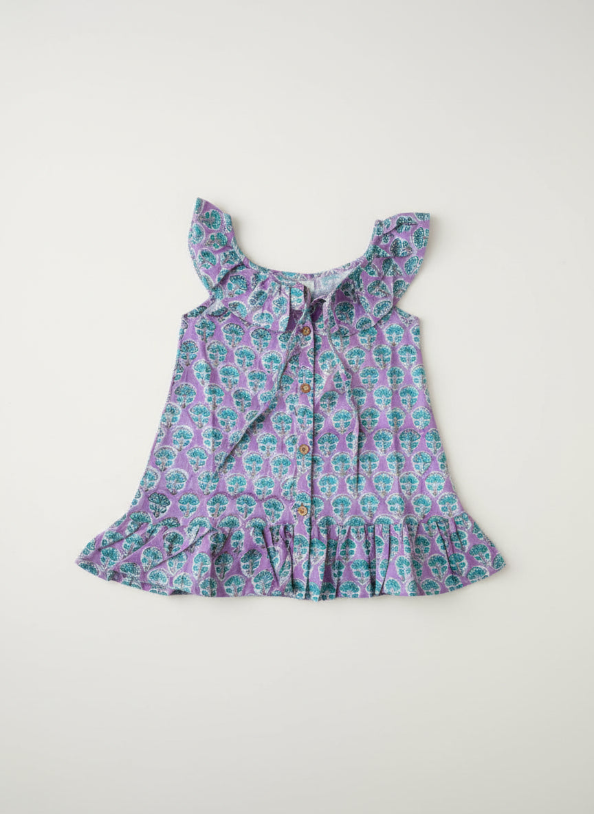 Isola Frill Dress - Lilac