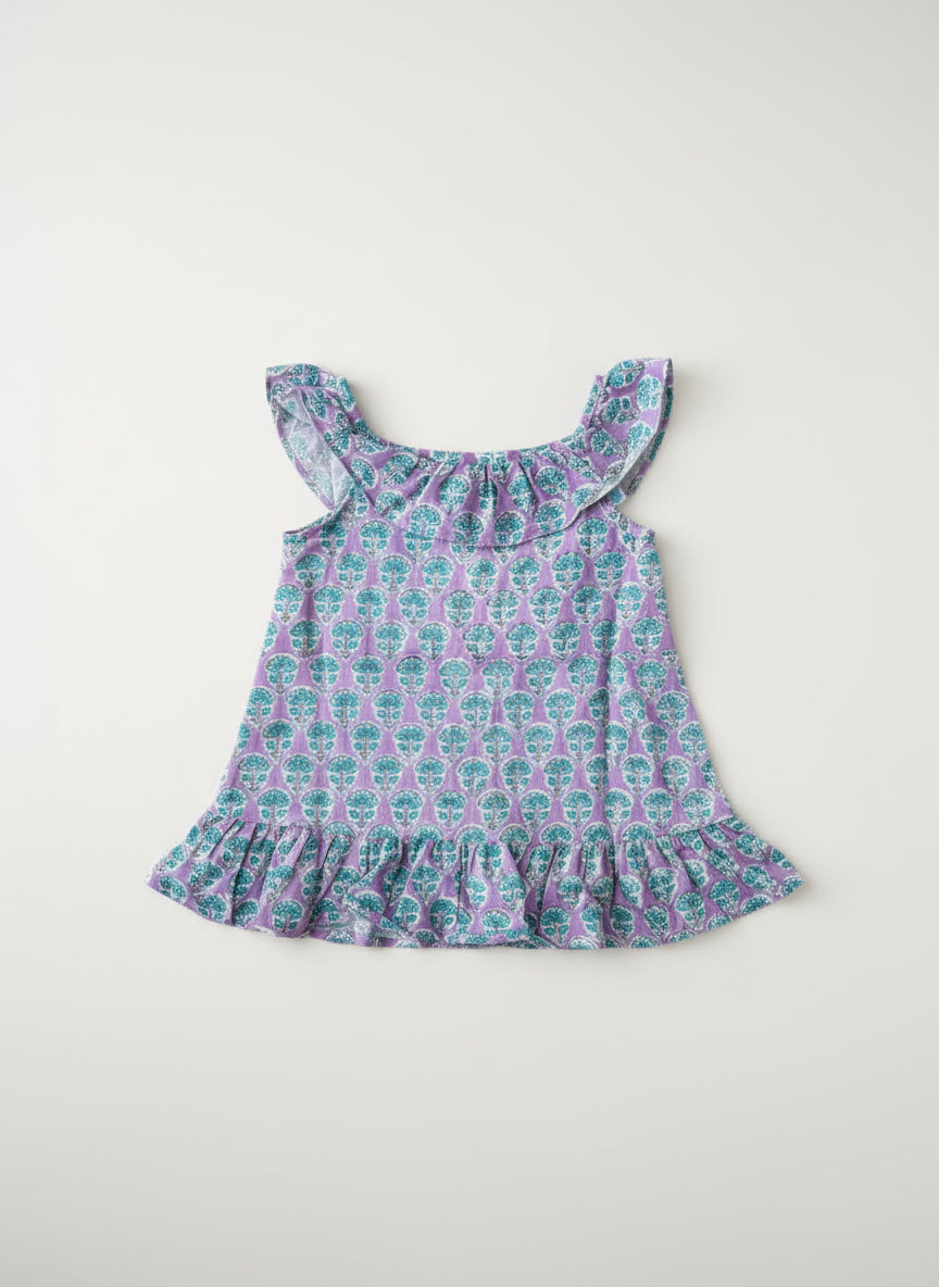 Isola Frill Dress - Lilac
